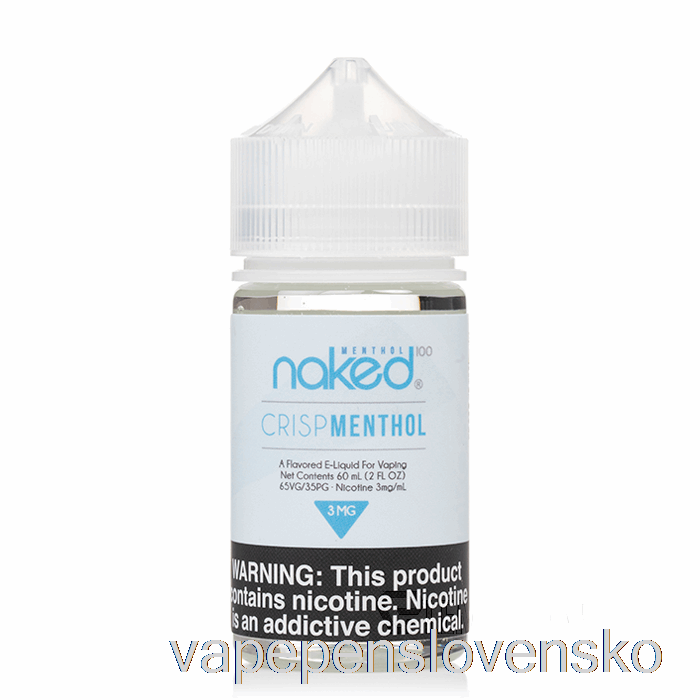 Chrumkavý Mentol - Nahý 100 Mentol - 60ml 6mg Vape Slovensko